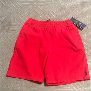 Polo by Ralph Lauren kids Bright Red Flat Front Shorts